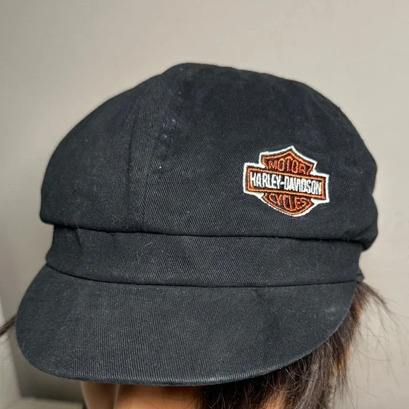 Harley-Davidson women’s short brim conductor black hat - Picture 1 of 8